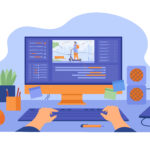 Home computer and monitor of graphic animator